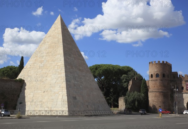 Pyramid of Cestius, Pyramid of Caius Cestius, Piramide Cestia, Piramide di Caio Cestio, tomb of the