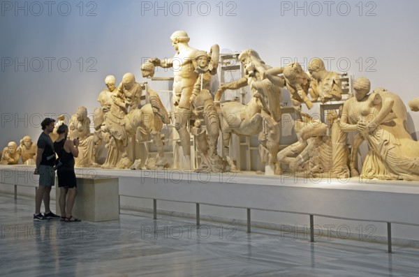 Statues of the Temple of Zeus in the Museum of the Archaeological Site of Olympia, UNESCO World