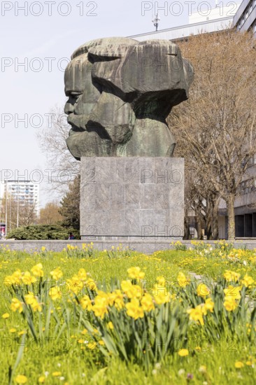 Karl Marx Monument, Chemnitz, Saxony, Germany, Europe
