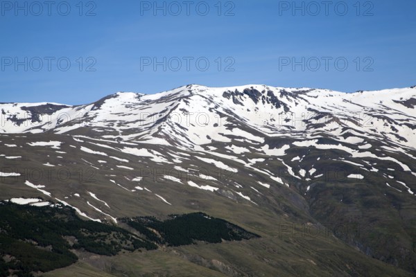 Landscape of Sierra Nevada Mountains in the High Alpujarras, near Capileira, Granada Province,