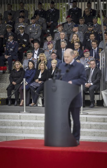 Olaf Scholz (SPD), Federal Chancellor, during the appreciation of the Mali missions, closing