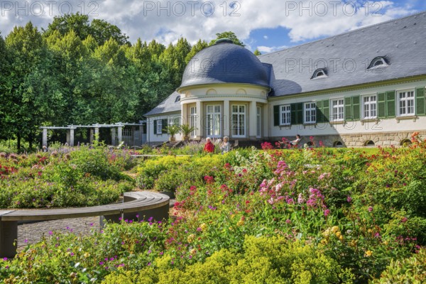 Palais garden in the spa gardens, spa town of Bad Pyrmont, Lower Saxony state spa, Emmer, Emmertal,