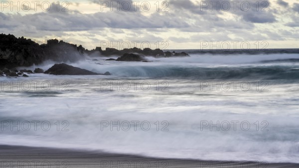 Surf at Playa de las Malvas, Lanzarote, Canary Islands, Spain, Europe