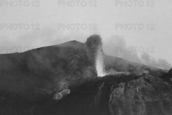 Stromboli volcano, Aeolian Islands, Lipari archipelago, Sicily, Italy, Europe