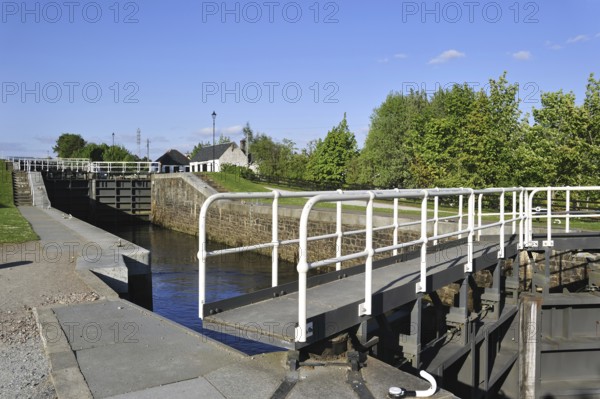 Neptune's Staircase, a staircase lock comprising eight locks on the Caledonian Canal at Banavie,
