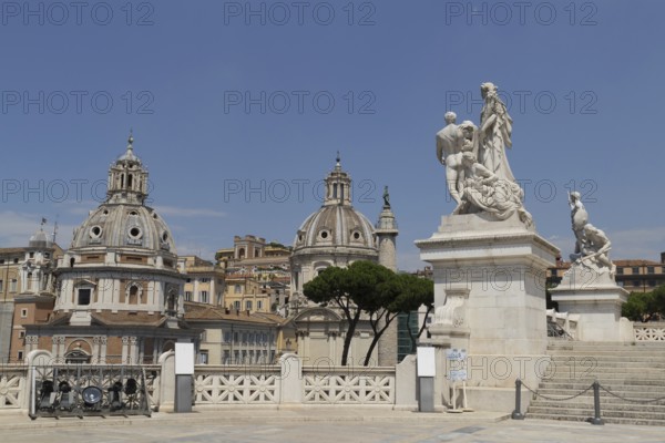 View from the Monumento Vittorio Emanuele II, Piazza Venezia, to the church of Santa Maria di