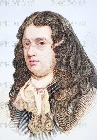 Robert Blake, 1599-1657, English admiral and military commander, illustration from Old England's