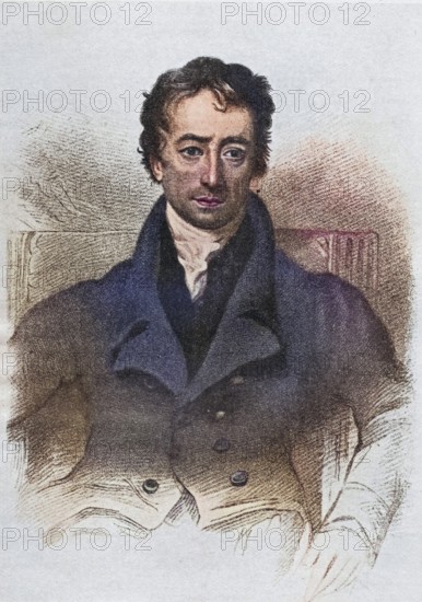 Charles Lamb, (penname Elia) 1775-1834, English essayist, illustration from the book The