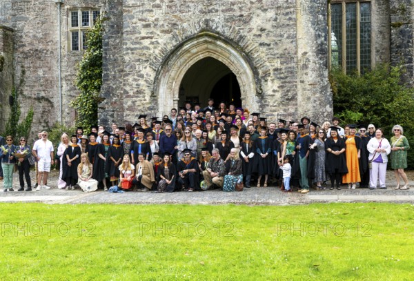 Graduation event, Schumacher College, Dartington Hall estate, Totnes, Devon, England, UK May 2024