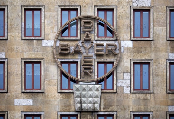 Logo of Bayer AG, agrochemical and pharmaceutical company, Leverkusen, Bergisches Land, North