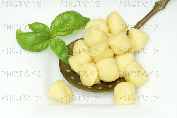 Potato gnocchi, gnocchi di patate, pasta, skimmer, plate, pasta