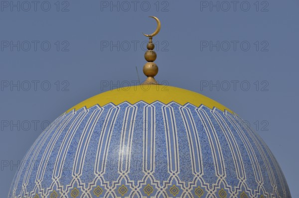 Dome of the Great Mosque of Taqah, Dhofar Region, Orient, Oman, Asia