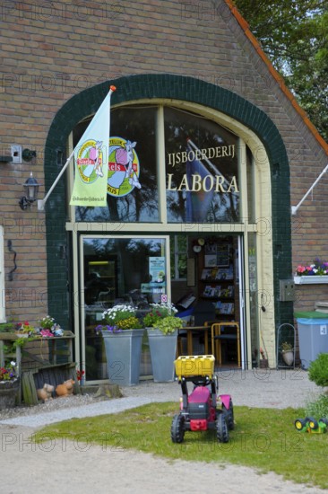 Ice cream parlour, Labora farm, De Cocksdorp, Texel island, North Sea, North Holland, Netherlands