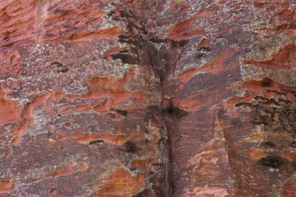 Ochre nature trail, Le Sentier des Ocres, former ochre mining area, ochre rocks, Roussillon,