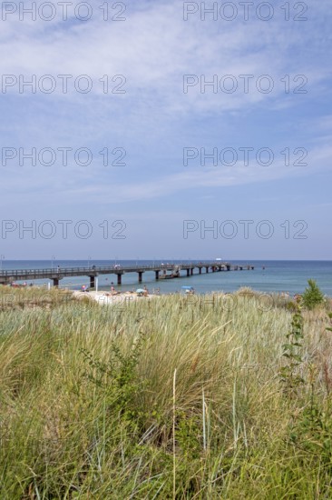 Beach access, pier, Göhren, Rügen Island, Mecklenburg-Western Pomerania, Germany, Europe