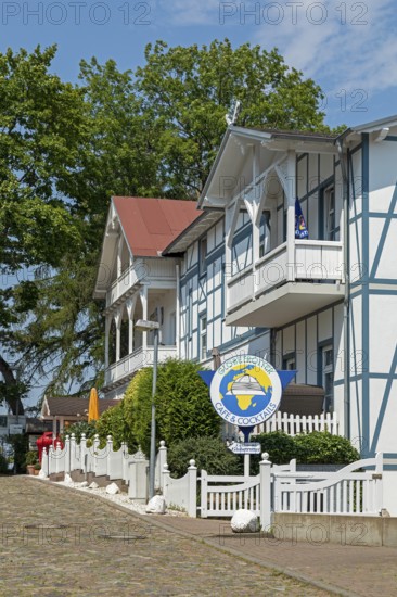House, spa architecture, Göhren, Rügen Island, Mecklenburg-Western Pomerania, Germany, Europe