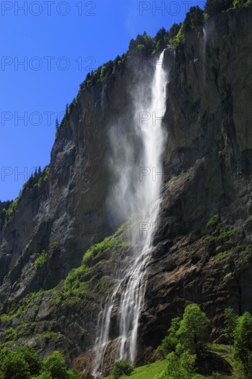 Staubbach Falls, Bernese Oberland, Switzerland, Europe
