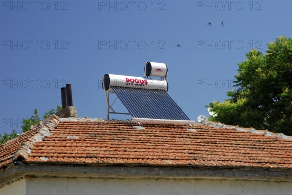 Solar collector, Mustafapasa, Cappadocia, Turkey, Asia