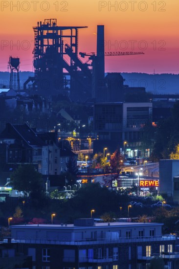 Former Phoenix-West blast furnace works in Dortmund-Hörde, Phoenix Park, monument, accessible,