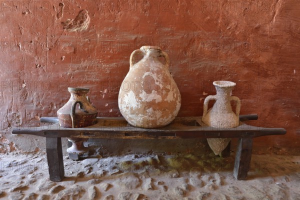 Jars in the Banys Arabs, Arab Baths, Palma de Mallorca, Majorca, Balearic Islands, Spain, Europe