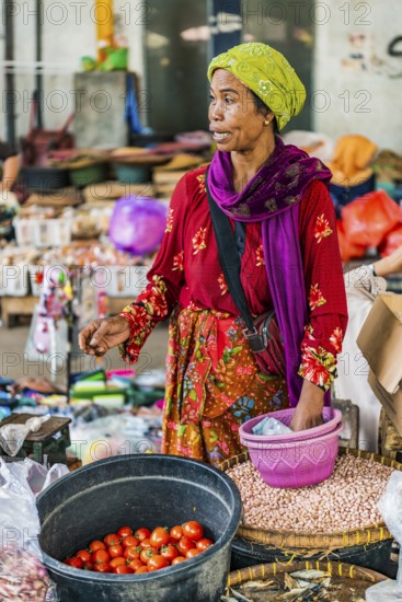 Traditional authentic food market, vendor, woman, fruit, vegetable, fresh, food, nutrition, sale,