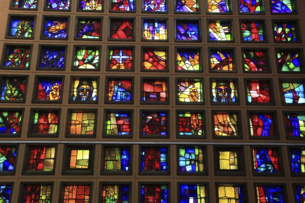 Europia District, Debre Lebanon, Lipanus Monastery, church windows, Ethiopia, Africa