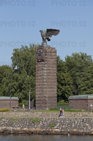 Submarine memorial, Möltenort, Heikendorf, Schleswig-Holstein, Germany, Europe