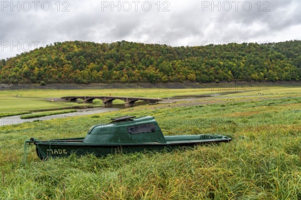 The Edersee, near Waldeck, the third largest reservoir in Germany, currently has only just under