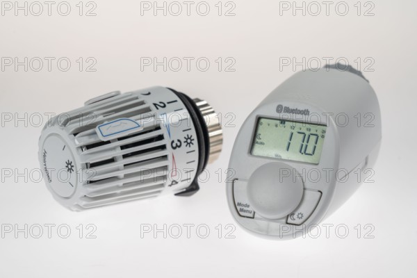 Heating thermostats, digital and manual thermostats, for heat control on heating systems