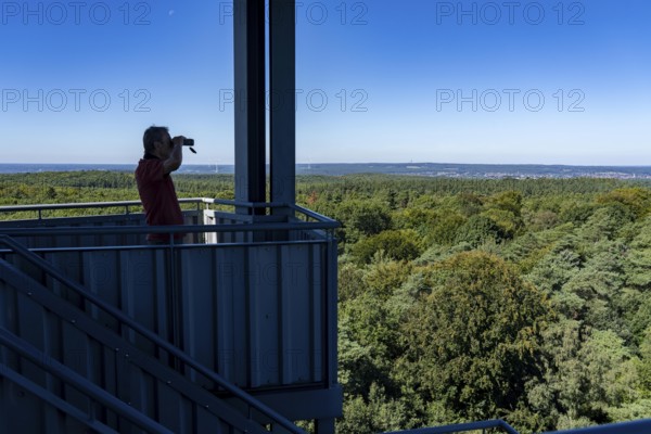 Fire watch tower on the Rennberg, near Flaesheim, Haltern am See, in the Haard forest area, one of