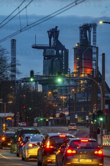 Duisburg-Bruckhausen steel site, ThyssenKrupp Steel, blast furnaces 8 and 9, on