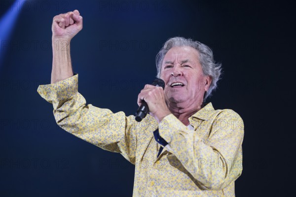 Ian Gillan, singer of Deep Purple live on 1 More Time Tour at the Max-Schmeling-Halle in Berlin on