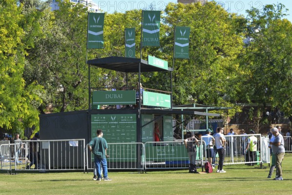 Team La Natividad's stand at the 131st Argentine Open Polo Championship (Spanish: Campeonato