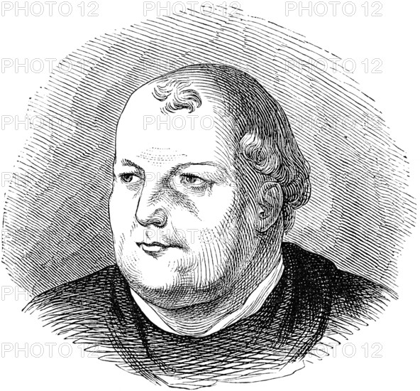 Portrait, Johann von Staupitz, Vicar General of the Augustinian Order, court preacher, historical