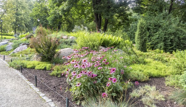 Bernardine Gardens park in the center of Vilnius, Lithuania, Europe