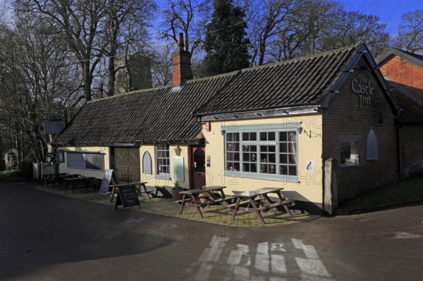 The Castle Inn, Framlingham, Suffolk, England, UK a location used in the BBC Detectorists programme