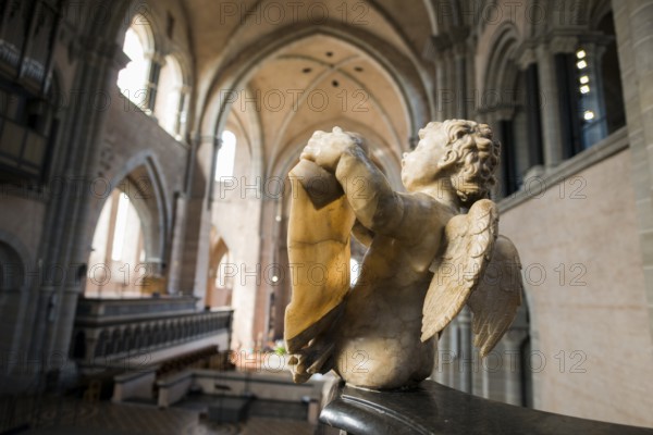 Interior view, Trier Cathedral, UNESCO World Heritage Site, Trier, Rhineland-Palatinate, Germany,