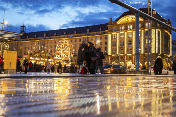 The Dresden Striezelmarkt is a Christmas market in Dresden. It has been held in Advent since 1434,