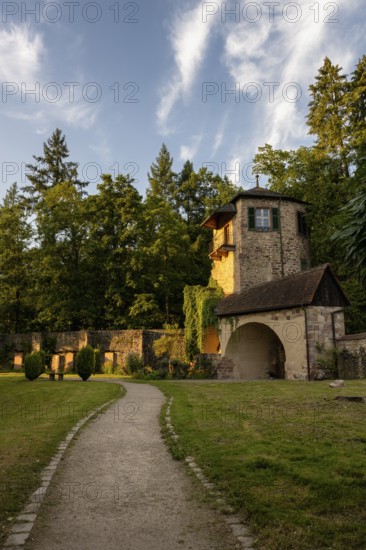 The prelate's defence tower, originally a fortified tower and defence structure on the historic