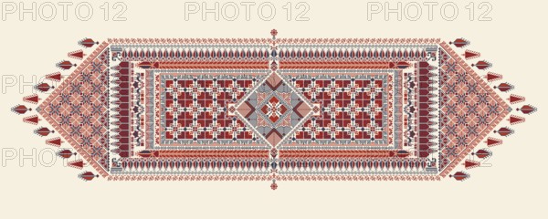 Tatreez, decorative Palestinian embroidery symbol