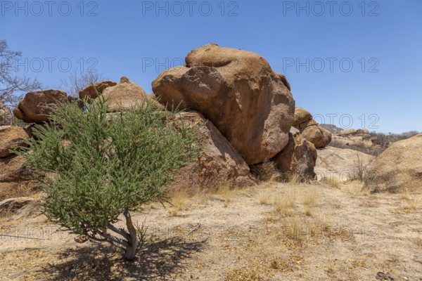 Rocky landscape, Erongo Mountains, Namibia, Africa