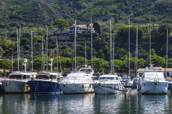 Port and Marina in Tropea, Tyrrhenian Sea, Calabria, Italy, Europe
