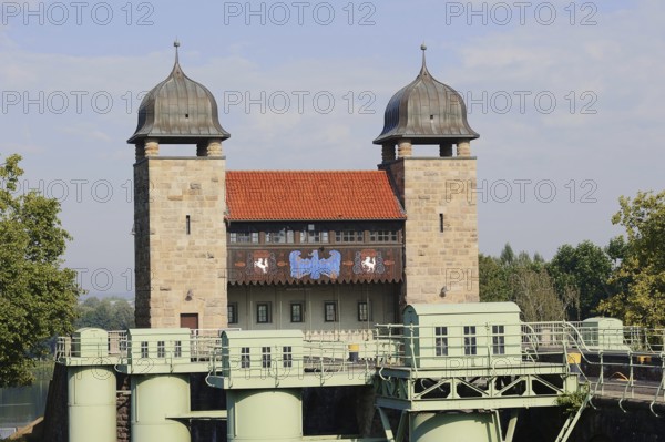 Old shaft lock, Henrichenburg boat lift, Waltrop lock park, Route of Industrial Heritage, North