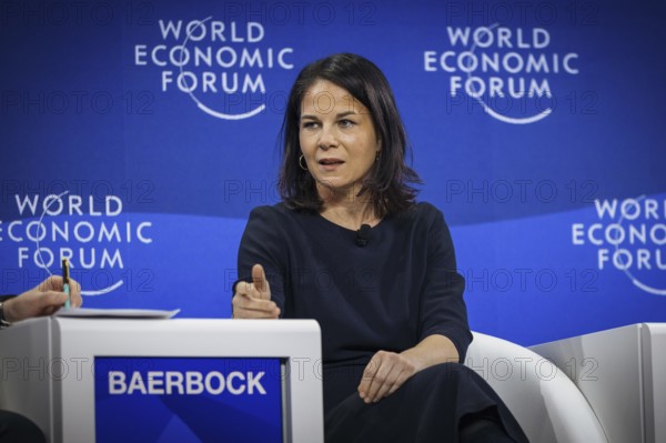 Annalena Bärbock (Alliance 90/The Greens), Federal Foreign Minister, photographed during a panel
