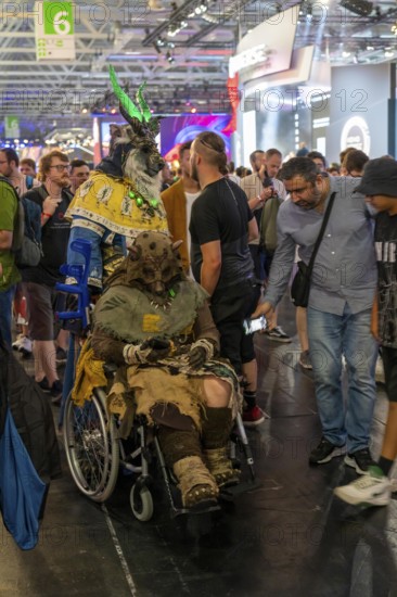 Gamescom, the world's largest trade fair for video and computer games, games character actors,