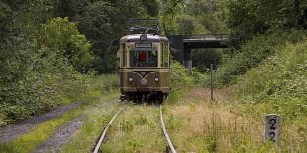 Railcar Hansa Waggon GT4-431 on the museum line of the local transport museum Dortmumd, Ruhr area,