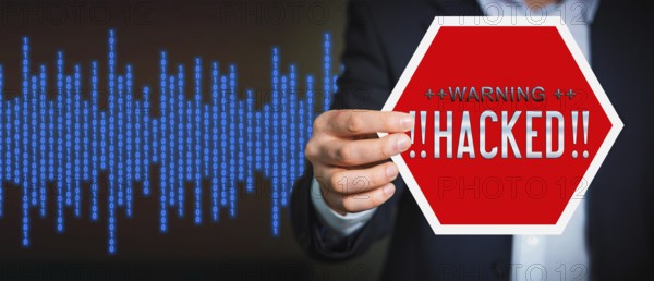 Symbolic image, cyber security, cyber attacks worldwide, computer crime, digital IT attacks,