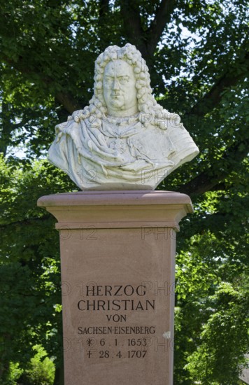 Duke Christian Monument, Monument to Duke Christian of Saxe-Eisenberg, Eisenberg Castle Park,