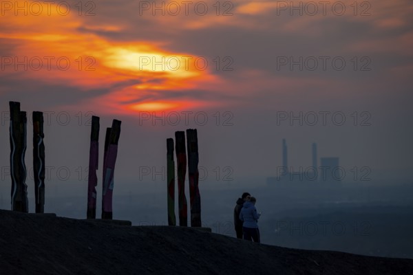 The Haniel spoil tip, 185 metre high spoil tip, at the Prosper Haniel mine, which was closed in