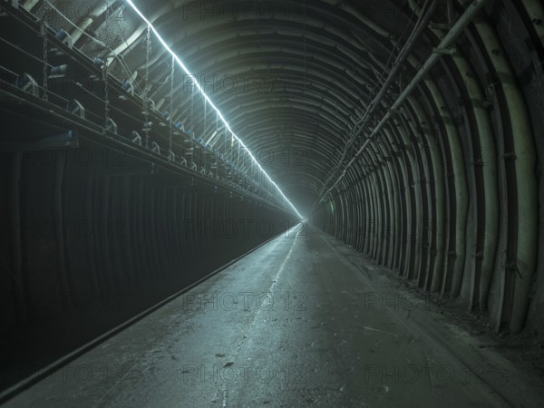 Tunnel section in construction lot H41 in the Sill Gorge, Brenner Base Tunnel, Tyrol, Austria,